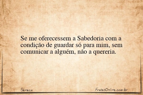Frase de Sêneca