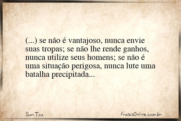 Frase de Sun Tzu