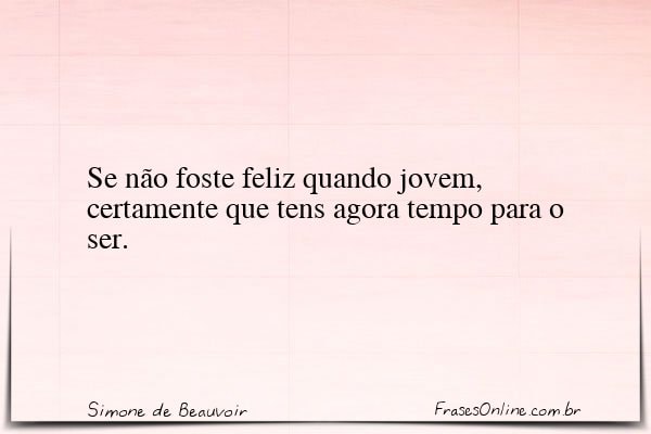 Frase de Simone de Beauvoir