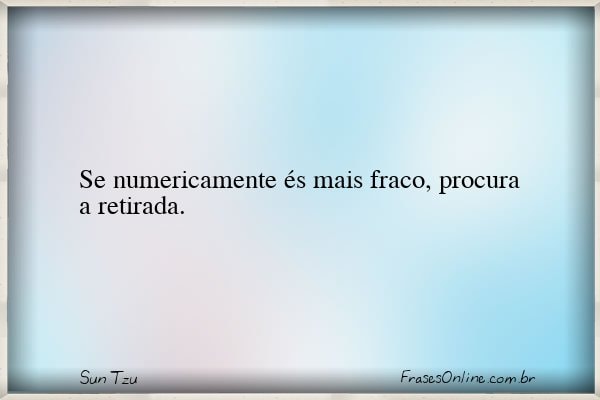 Frase de Sun Tzu