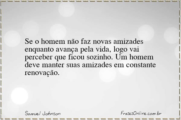 Frase de Samuel Johnson