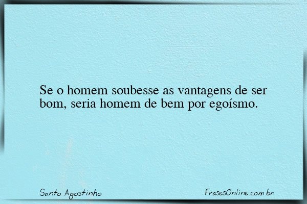 Frase de Santo Agostinho