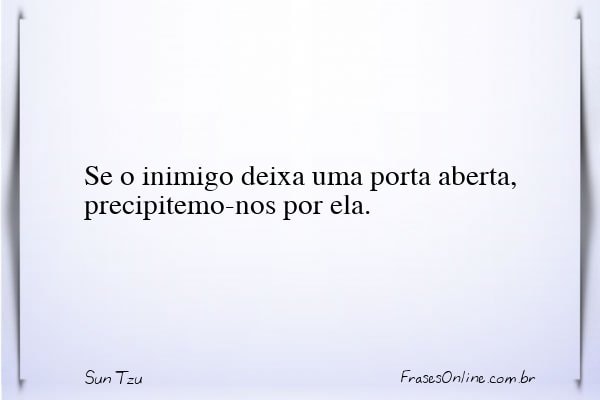 Frase de Sun Tzu