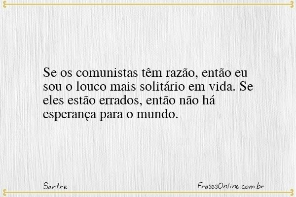 Frase de Sartre