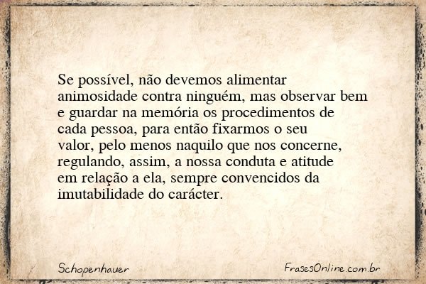 Frase de Schopenhauer