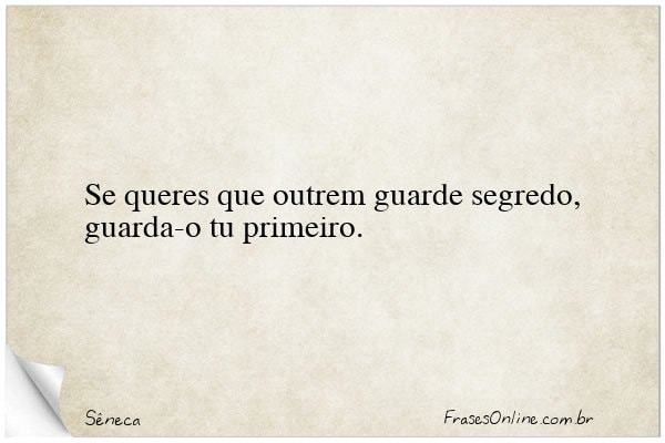 Frase de Sêneca