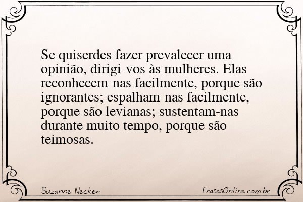 Frase de Suzanne Necker