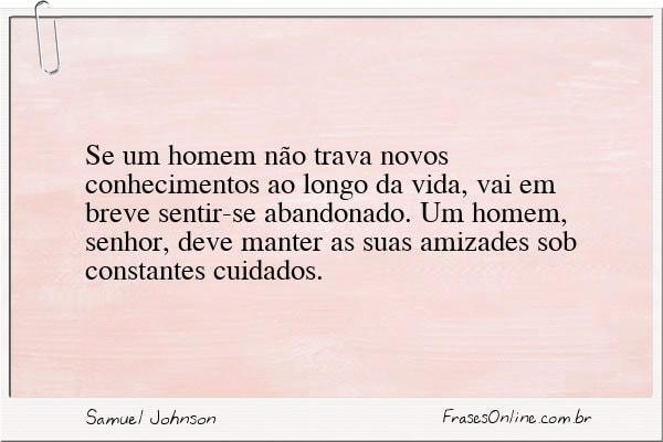 Frase de Samuel Johnson