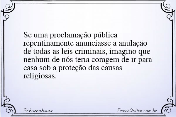 Frase de Schopenhauer