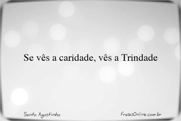 Frase de Santo Agostinho