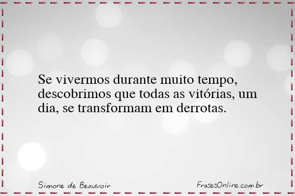 Frase de Simone de Beauvoir