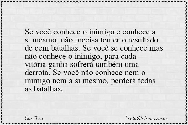 Frase de Sun Tzu