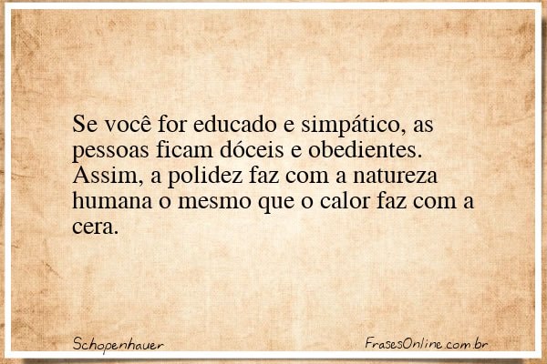 Frase de Schopenhauer