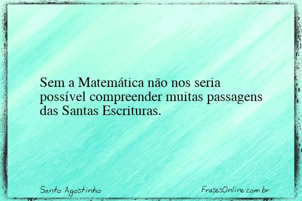 Frase de Santo Agostinho