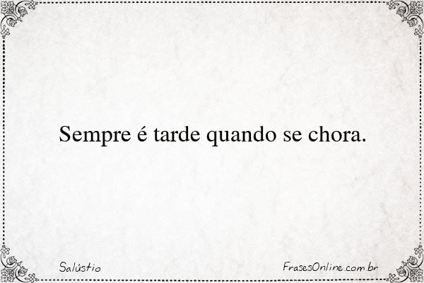 Frase de Salústio
