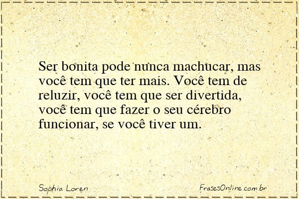 Frase de Sophia Loren