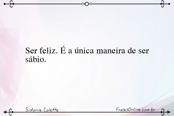 Frase de Sidonie Colette