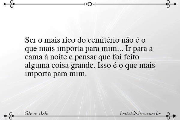 Frase de Steve Jobs