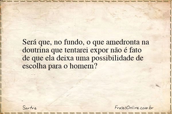 Frase de Sartre