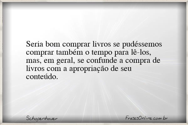 Frase de Schopenhauer