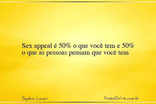 Frase de Sophia Loren