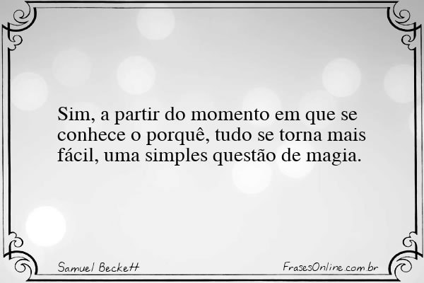 Frase de Samuel Beckett