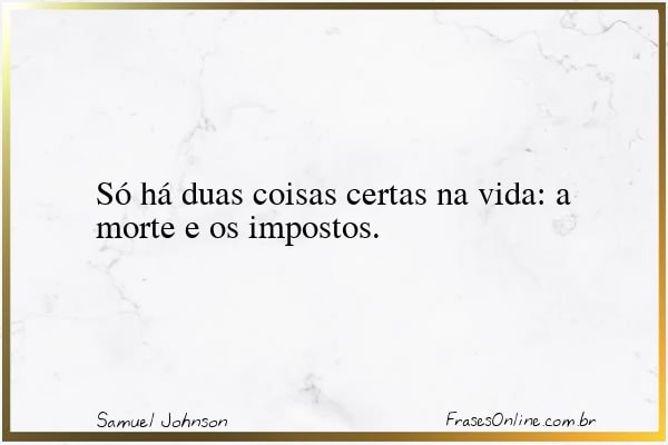 Frase de Samuel Johnson