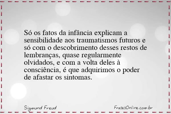 Frase de Sigmund Freud