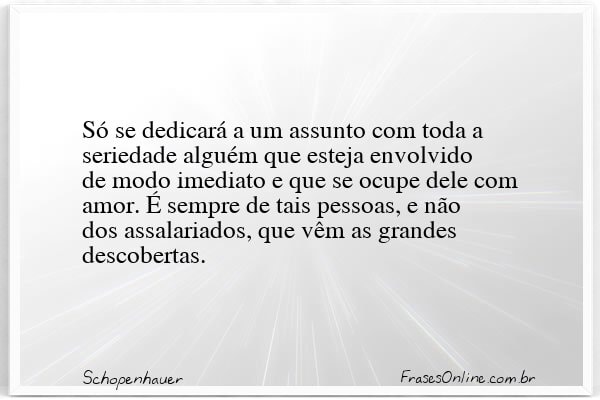 Frase de Schopenhauer