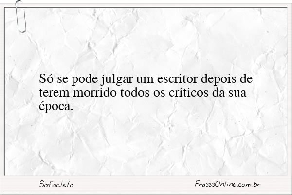 Frase de Sofocleto