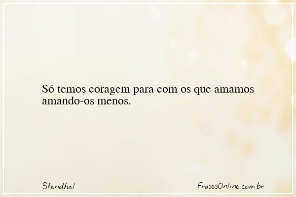 Frase de Stendhal