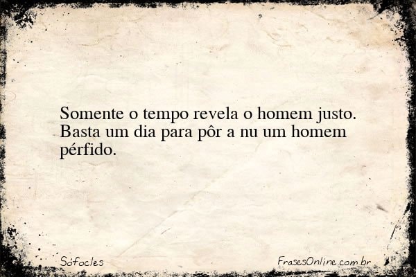 Frase de Sófocles