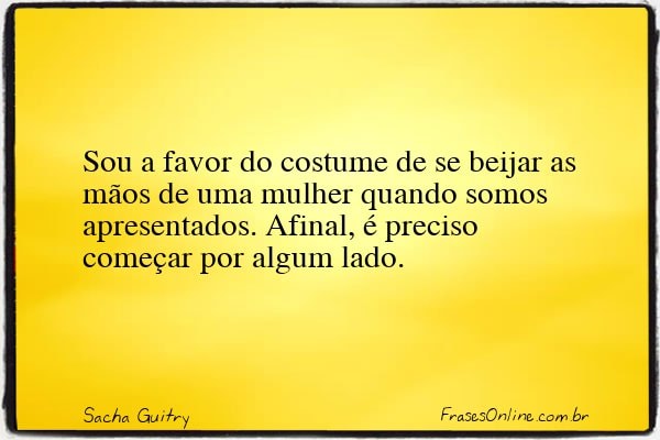 Frase de Sacha Guitry