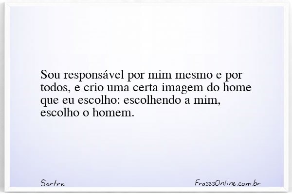 Frase de Sartre