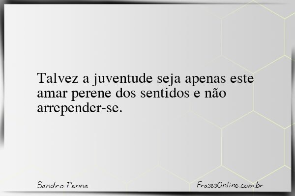 Frase de Sandro Penna