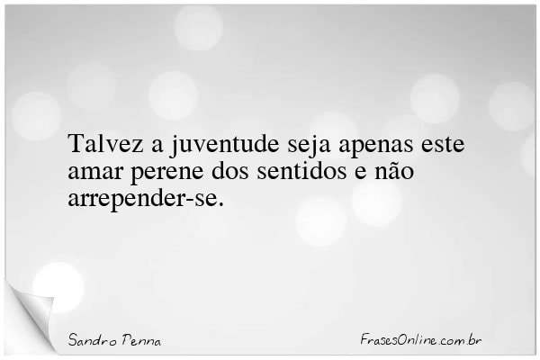 Frase de Sandro Penna
