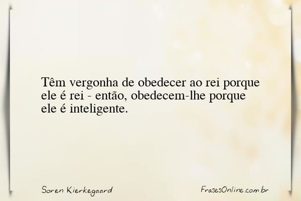 Frase de Soren Kierkegaard