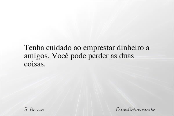 Frase de S. Brown