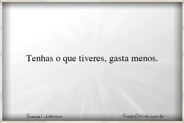 Frase de Samuel Johnson