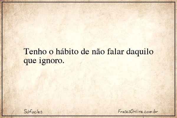 Frase de Sófocles