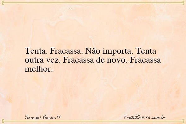 Frase de Samuel Beckett