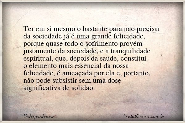 Frase de Schopenhauer