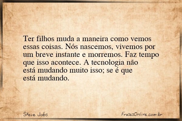 Frase de Steve Jobs