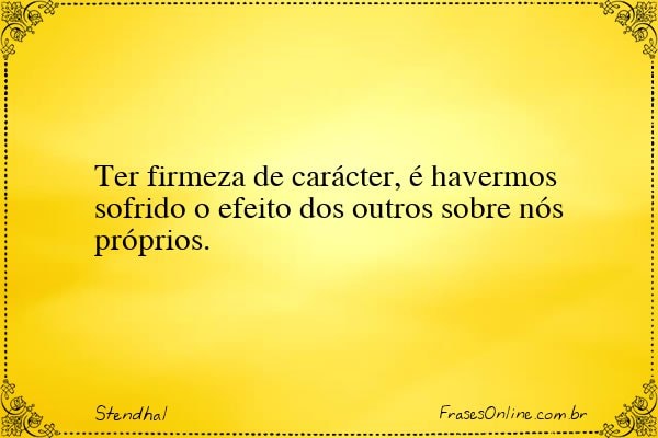 Frase de Stendhal
