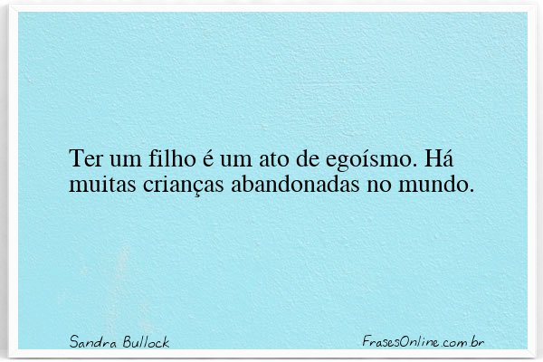 Frase de Sandra Bullock