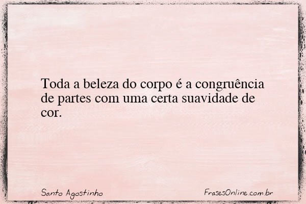 Frase de Santo Agostinho