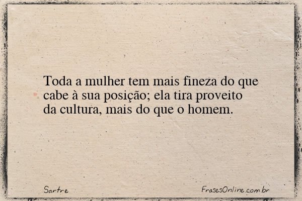 Frase de Sartre