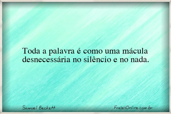 Frase de Samuel Beckett