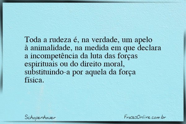 Frase de Schopenhauer