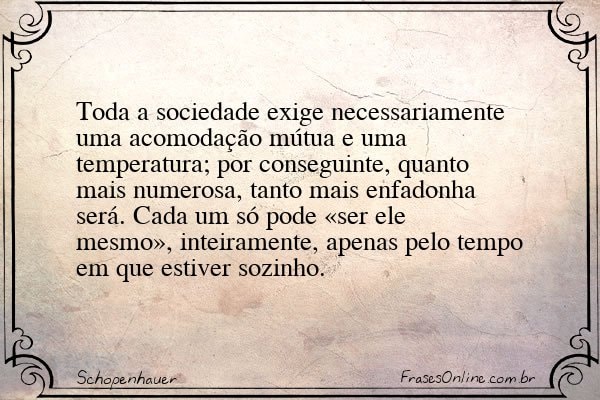 Frase de Schopenhauer
